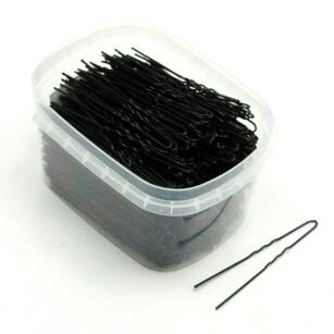 BLACK WAVED HAIRPINS 8,5 cm 500 g