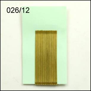 GOLD STRAIGHT HAIRGRIP 6 cm (12 PCS) 026/12