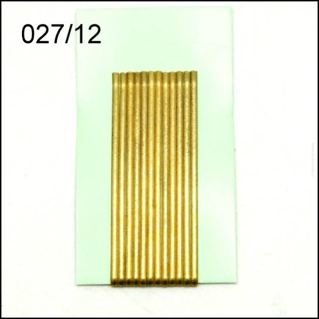 GOLD HAIRGRIP PIN BALL POINTLESS 7 cm 12 PCS. 027/12