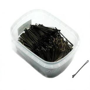 BROWN STRAIGHT HAIRGRIPS 5cm WITH 2 BALLS 500g