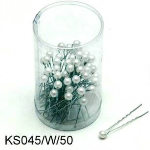 SHORT HAIRPINS 4,5 cm WITH PEARLS KSS045