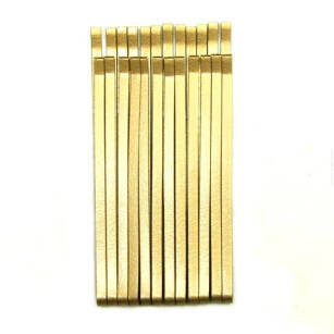 GOLD STRAIGHT HAIRGRIPS 7 cm 12 PCS 