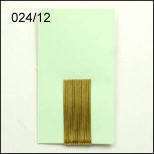 GOLD STRAIGHT HAIRGRIP 4 cm (12 PCS) 024/12