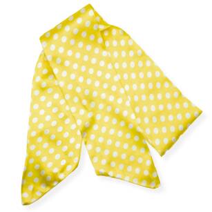WOMEN'S YELLOW SCARF  WITH WHITE DOTS                                                                    AP-4