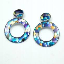 WOMEN'S HANGING MULTICOLOR ROUND CLIPS                                                                            0613/1-3