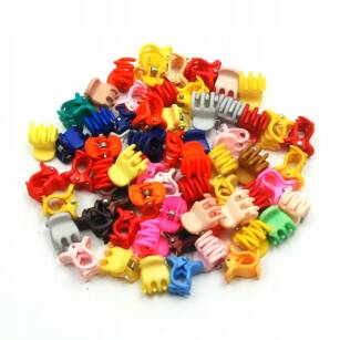 SMALL RUBBER HAIR CAPSULES/HAIR CLAMPS (100 PCS)                                                       0157-1