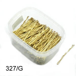 GOLD WAVED HAIRGRIPS WITH 2 BALLS 7 cm 500 g
