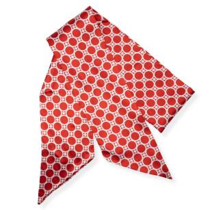 WOMEN'S RED AND WHITE SCARF                                                                                         AP-6