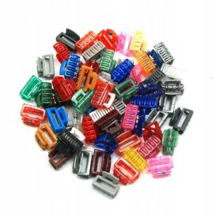 SMALL COLORFUL HAIR BRINKS/HAIR CLAMPS (100 PCS)                                                                 146-525