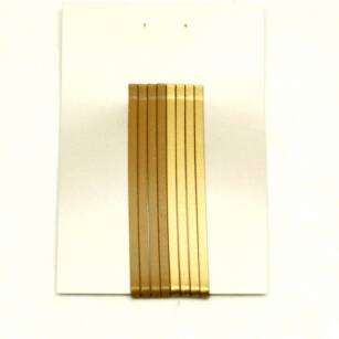 GOLD STRAIGHT HAIRGRIPS 7 cm (8 SZT)
