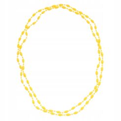 KORALE PLASTIKOWE DŁUGIE DROBNE ŻÓŁTE                                                            0617-1006