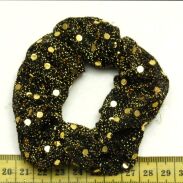GUMKI DO WŁOSÓW OZDOBNE SCRUNCHIES ZŁOTE 12 SZTUK (7970 SA) - 3