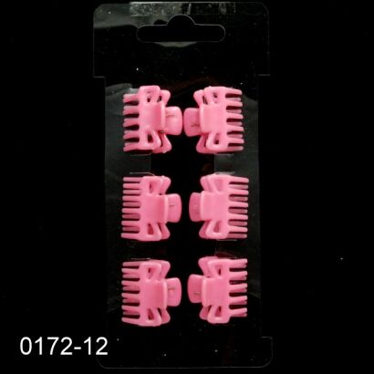 SZCZĘKI "KRABIKI" MAŁE RÓŻOWE (50 SZTUK)                                                       0172-12