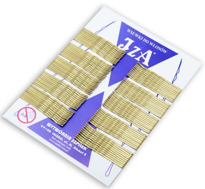 WSUWKA ZŁOTA KARBOWANA 2 KULKI 6 CM 100 SZTUK  (326/100)