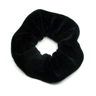 GUMKA WELUR SCRUNCHIE CZARNA-PRODUKT POLSKI !                                                                     0103-500