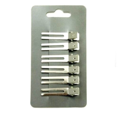 KLIPSY METALOWE FRYZJERSKIE MAŁE 6 SZTUK                                                                          (30939/6)