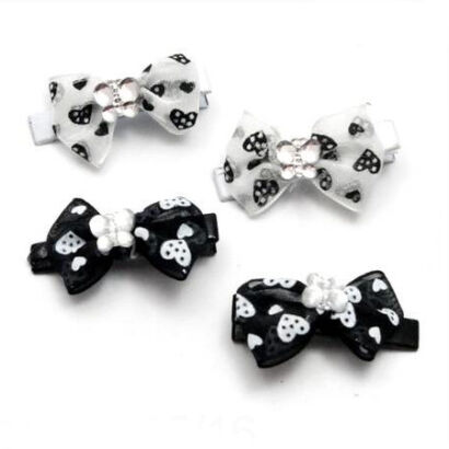 SPINKI DO WŁOSÓW DZIECIĘCE KOKARDKI 10 SZTUK (1410-005/16)