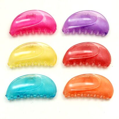 SZCZĘKI / KLAMRY DO WŁOSÓW KOLOROWE 6 SZTUK                                               (0176-15 SAH)