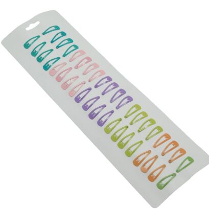 PYKI / SPINKI DO WŁOSÓW DZIECIĘCE MAŁE KOLOROWE PASTELOWE 40 SZTUK (0860 SA)