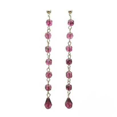 KOLCZYKI WISZĄCE FIOLETOWE                                                                                0615-138